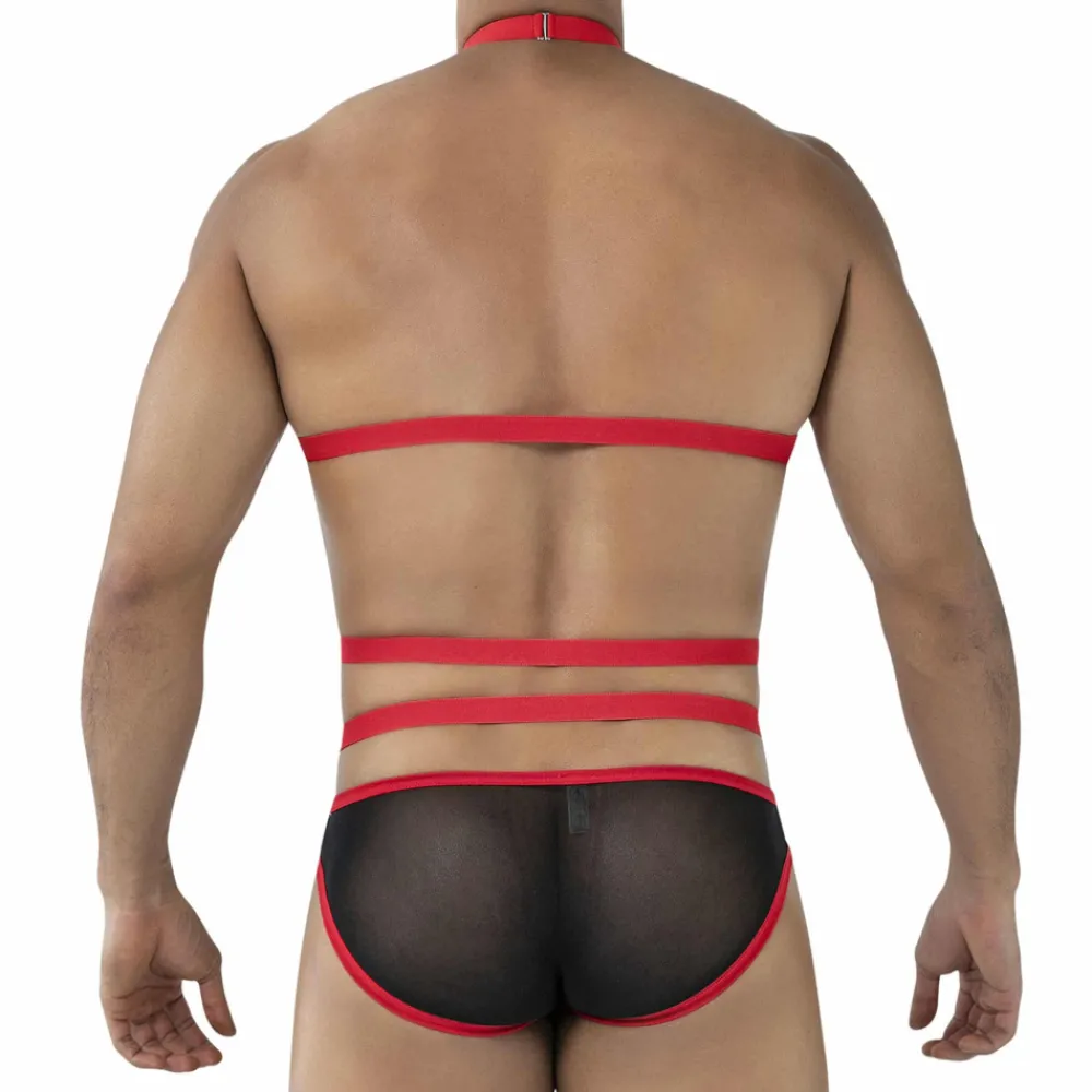 CUT4MEN Tenues Sexy|Harnais-Harnais Daring R4VAGE Noir - Rouge