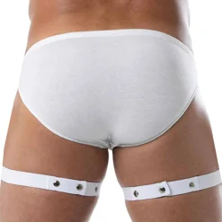 TOF Paris Accessoires Sexy-Harnais de Cuisse Circuit Blanc (pour une jambe)