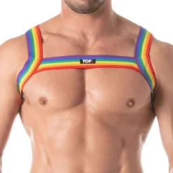 TOF Paris Harnais-Harnais de Poitrine Rainbow Arc-en-Ciel
