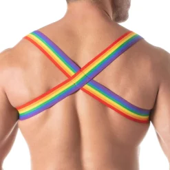 TOF Paris Harnais-Harnais de Poitrine Rainbow Arc-en-Ciel