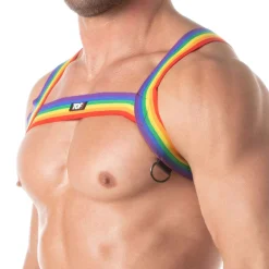 TOF Paris Harnais-Harnais de Poitrine Rainbow Arc-en-Ciel