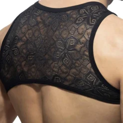 Addicted Harnais-Harnais Dentelle Florale Noir