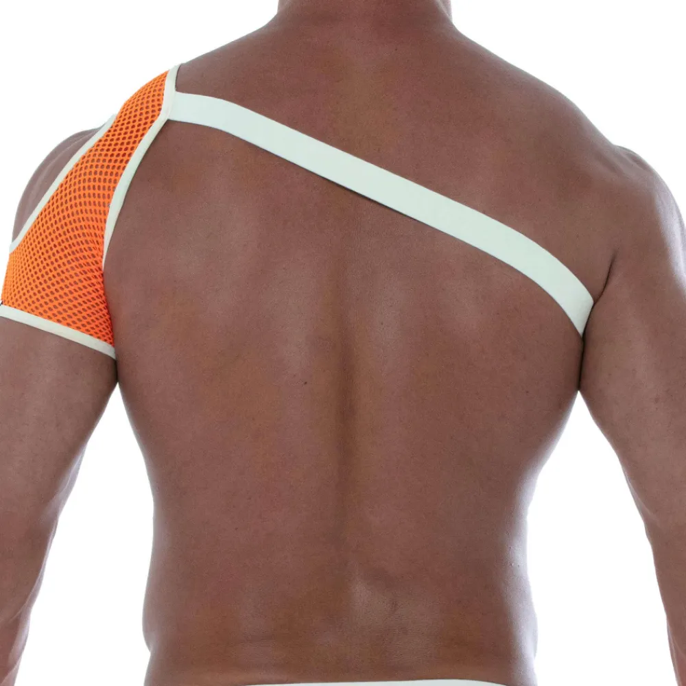 TOF Paris Harnais-Harnais d'Epaule Neon Mesh Orange Fluo