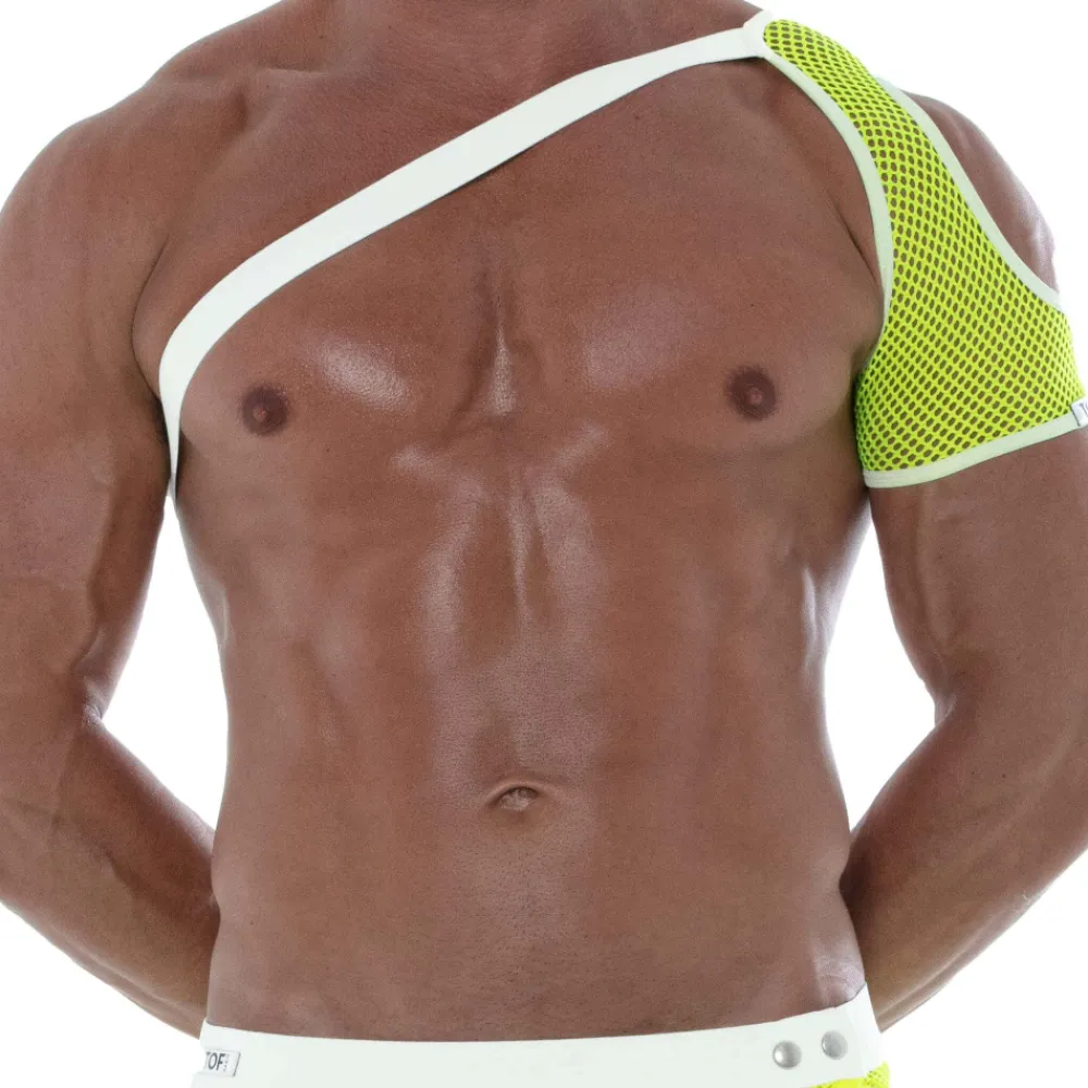 TOF Paris Harnais-Harnais d'Epaule Neon Mesh Jaune Fluo