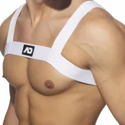 AD Fetish Harnais-Harnais Elastic Basic Blanc
