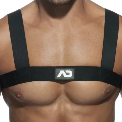 AD Fetish Harnais-Harnais Elastic Basic Noir