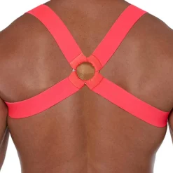 TOF Paris Harnais-Harnais Elastique Fetish Rose Fluo