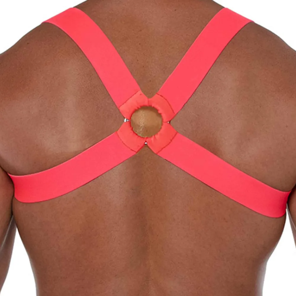 TOF Paris Harnais-Harnais Elastique Fetish Rose Fluo