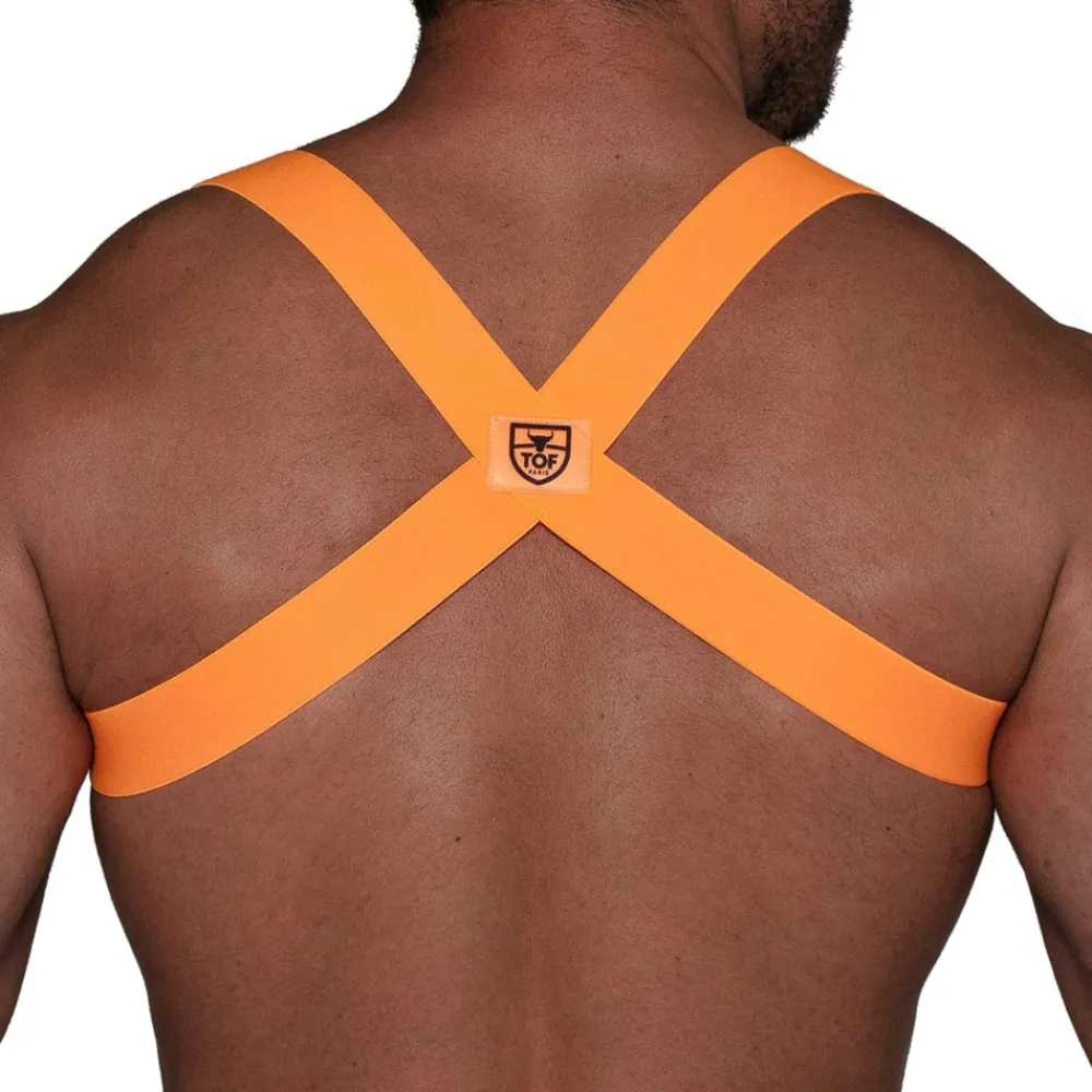TOF Paris Harnais-Harnais Elastique Party Boy Orange Fluo