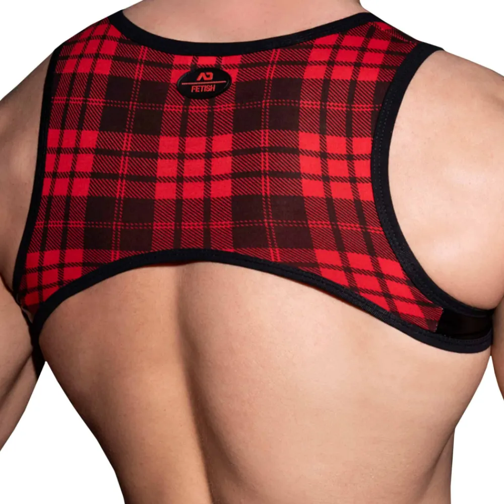 AD Fetish Harnais-Harnais Laddie Ring Rouge