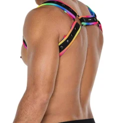 CUT4MEN Harnais-Harnais Neo H4RNESS Noir - Arc-en-Ciel