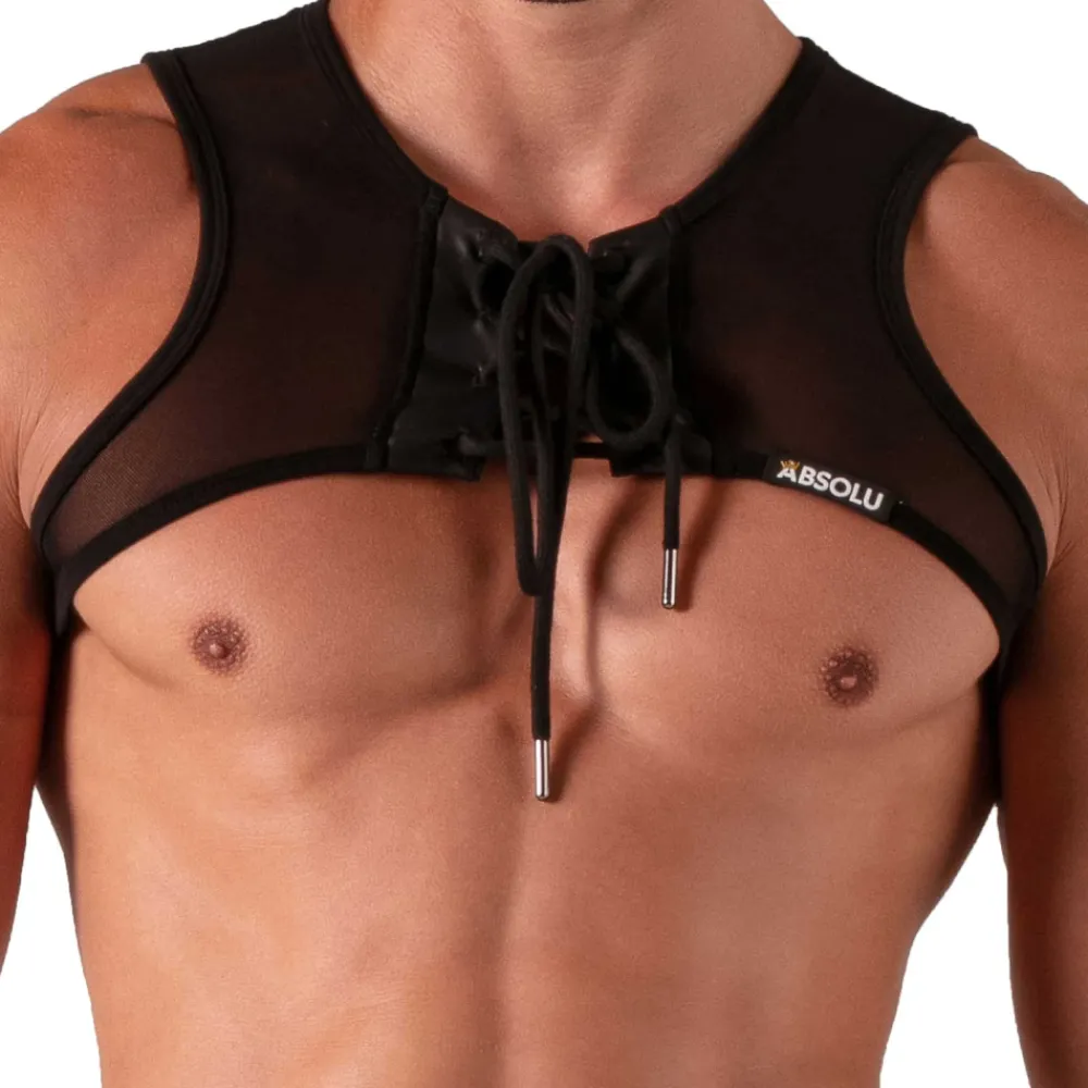Absolu Male Harnais-Harnais Rebel Noir