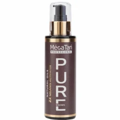 MégaTan Solaire|Plage-Huile de Bronzage Naturelle Sèche Pure - 140 ml