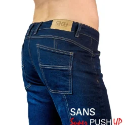 SKU Jeans Fesses Rondes|Fesses Rondes-Jeans Original Super Push-Up Bleu Indigo