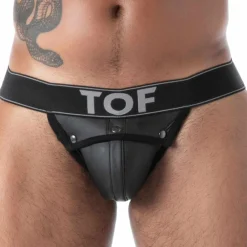 TOF Paris Jockstraps-Jock Box en Néoprène Noir