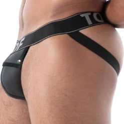 TOF Paris Jockstraps-Jock Box en Néoprène Noir