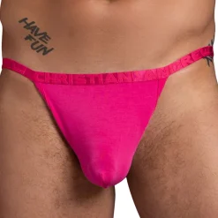 Andrew Christian Jockstraps|Poche Ergonomique-Jock Strap Almost Naked Lust Modal Fuchsia