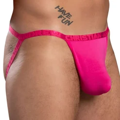 Andrew Christian Jockstraps|Poche Ergonomique-Jock Strap Almost Naked Lust Modal Fuchsia