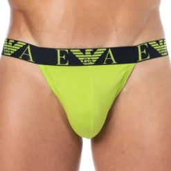 Emporio Armani Jockstraps-Jock Strap Bold Monogram Coton Citron Vert - Marine