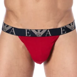 Emporio Armani Jockstraps-Jock Strap Bold Monogram Coton Rouge
