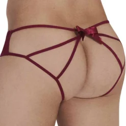 CandyMan Jockstraps-Jock Strap Bow Bordeaux