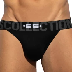 ES Collection Jockstraps-Jock Strap Coton 7 Days 3.0 Noir