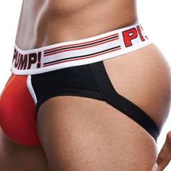 Pump! Jockstraps-Jock Strap E-Racer Circuit Rouge - Noir