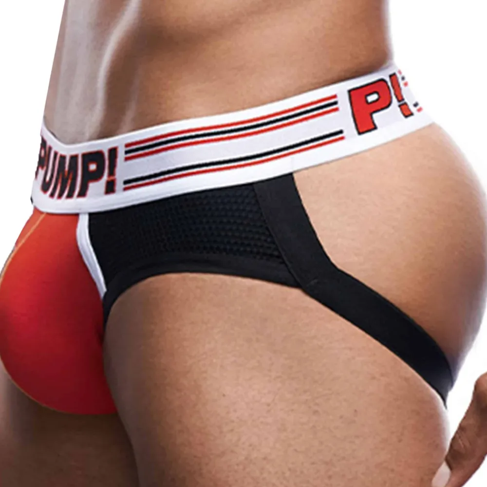 Pump! Jockstraps-Jock Strap E-Racer Circuit Rouge - Noir