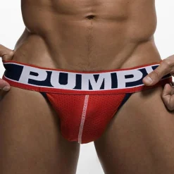 Pump! Jockstraps-Jock Strap Fever Rouge - Blanc