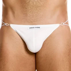 Modus Vivendi Jockstraps-Jock Strap Ficelle Antibactérien Blanc