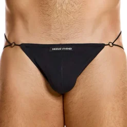 Modus Vivendi Jockstraps-Jock Strap Ficelle Antibactérien Noir