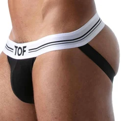 TOF Paris Jockstraps-Jock Strap French Coton Noir