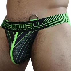 Breedwell Jockstraps-Jock Strap Futura Vert Fluo - Noir