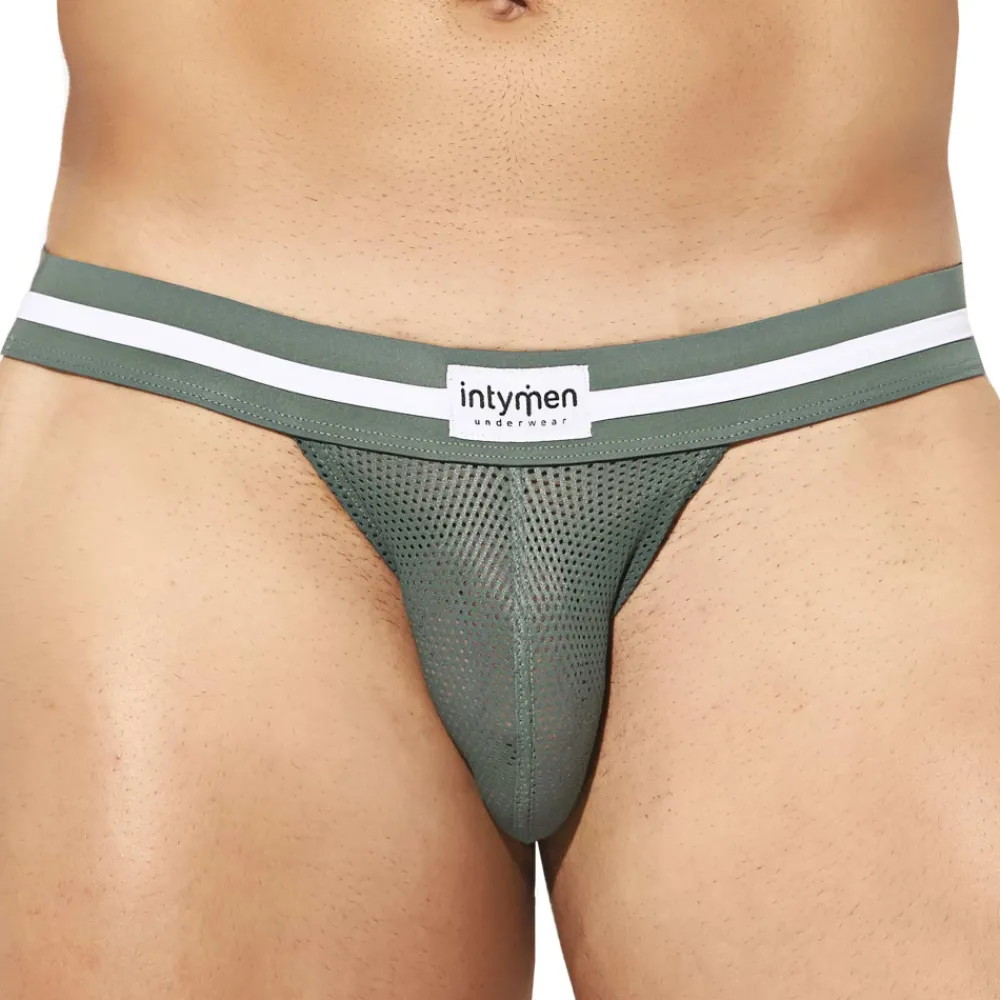 Intymen Jockstraps-Jock Strap Hard Mesh Olive