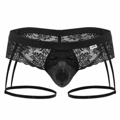 CandyMan Jockstraps-Jock Strap Jarretière Dentelle Noir