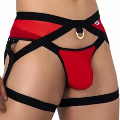 CandyMan Jockstraps-Jock Strap Jarretière Rouge