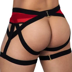 CandyMan Jockstraps-Jock Strap Jarretière Rouge