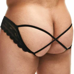 Sexy Boy Jockstraps-Jock Strap Lingerie Dentelle Noir