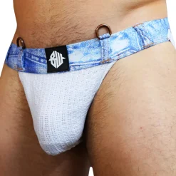 Breedwell Jockstraps-Jock Strap Loaded Denim Blanc