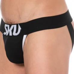 SKU Jockstraps-Jock Strap Logo Coton Noir