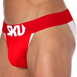 SKU Jockstraps-Jock Strap Logo Coton Rouge
