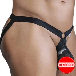 CandyMan Jockstraps-Jock Strap Maille Noir