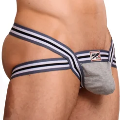 Marcuse Jockstraps|Sous-Vêtements Push Up-Jock Strap Marche Gris Chiné