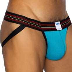 Bike Jockstraps-Jock Strap Mesh Bleu Paon
