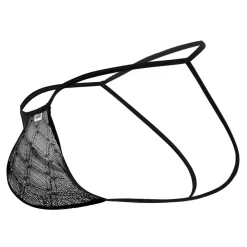 CandyMan Jockstraps-Jock Strap Micro Dentelle Noir