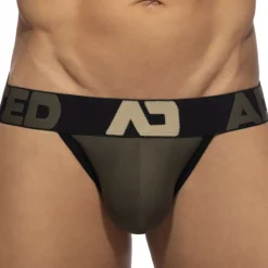 Addicted Jockstraps|Sous-Vêtements Push Up-Jock Strap Naked Feeling Push Up Kaki
