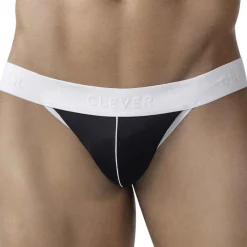 Clever Jockstraps|Poche Ergonomique-Jock Strap Piel Noir