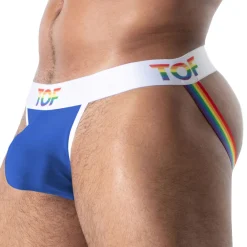 TOF Paris Jockstraps-Jock Strap Pride Joyful Bleu