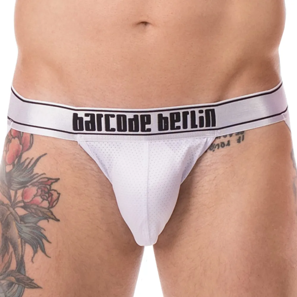 Barcode Jockstraps|Sous-Vêtements Sport-Jock Strap Sivko Mesh Blanc