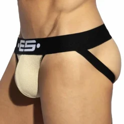 ES Collection Jockstraps-Jock Strap Skin Piqué Or